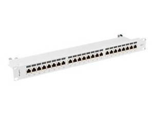 LANBERG patch panel 24 port 1U cat.7 FTP grey