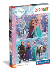 Puzzle 2x20 Super kolor Frozen 24825