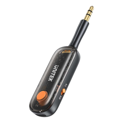 UNITEK B1111A01 2w1 Adapter Bluetooth 5.3 nadajnik/odbiornik audio zasięg 10m czarny