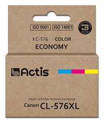 Actis KC-576 Tusz (zamiennik Canon CL-576XL; Supreme; 15 ml; kolor: niebieski, żółty, czerwony.