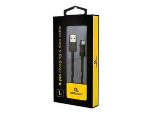 GEMBIRD CC-USB2P-AMLM-1M Gembird Kabel USB do 8-pin, ładowanie transmisja (Ipad,Iphone5/6/7/8/X),1m,czarn