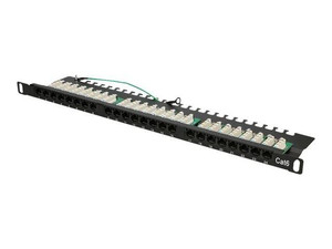 EXTRALINK 0.5U 24 porty kat6 UTP patch panel