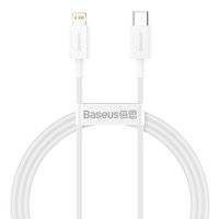 Baseus Superior kabel USB Typ C - Lightning Power Delivery 20 W 1 m Biały (CATLYS-A02)