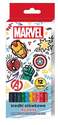 Kredki ołówkowe trójkątne Avengers 12 kolorów