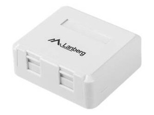 LANBERG OK1-0002-W Lanberg Puszka natynkowa na dwa moduły keystone