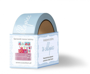 Taśma do pakowania prezentów baby shower chłopiec PAP