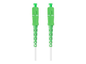 LANBERG fiber optic patchcord SM SC/APC-SC/APC simplex 20m LSZH g657b3 3.0mm white