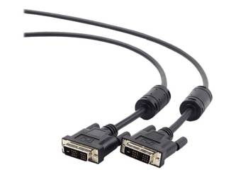 GEMBIRD CC-DVI-BK-6 Gembird kabel DVI monitorowy DVI-DM/DVI-DM (18+1) single link 1.8m black