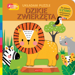 Dzikie zwierzęta. Akademia mądrego dziecka. Układam puzzle