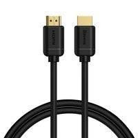 Baseus kabel przewód HDMI 2.0 4K 60 Hz 3D HDR 18 Gbps 1 m czarny (CAKGQ-A01)