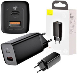 SZYBKA ŁADOWARKA SIECIOWA USB-C PD QC 30W BASEUS