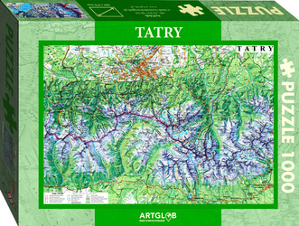 Puzzle 1000 Tatry mapa turystyczna 1:50 000