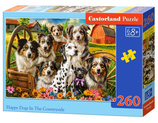 Puzzle 260 Happy Dogs In The Countryside B-27699-1