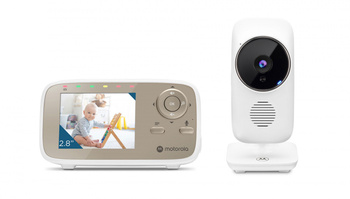 Motorola | Video Baby Monitor | VM483 2.8" | 2.8" LCD colour display with 480 x 272px resolution; 2.4 GHz FHSS Wireless technology for in-home viewing