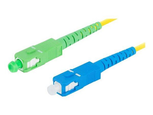 LANBERG fiber optic patchcord SM SC/APC-SC/UPC simplex 1m LSZH g657a1 3.0mm yellow
