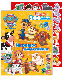 Na pomoc zwierzakom. Psi Patrol. Baw się! 500 naklejek