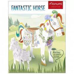 Kolorowanka 3D CubeHead Koń