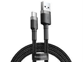 BASEUS Kabel USB Type C 1m (CATKLF-BG1) Gray+Black