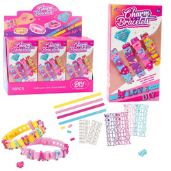 Bransoletki DIY zawieszki wzory litery