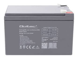 QOLTEC AGM battery 12V 12Ah