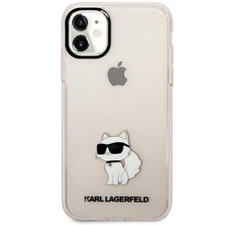 Etui Karl Lagerfeld Ikonik Choupette na iPhone 11 / Xr - różowe