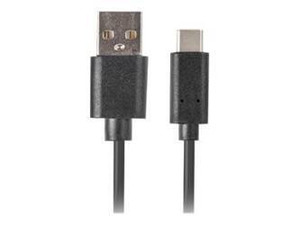 LANBERG CA-USBO-20CU-0010-BK Lanberg kabel USB-C(M)->A(M) 2.0 QC 3.0 1m Czarny