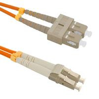 Qoltec Optic Patchcord SC/UPC - LC/UPC | Multimode | 50/125 | OM2 | Duplex | 3m