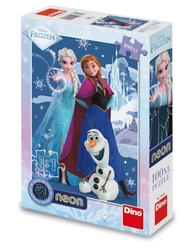 Puzzle 100 świecące w ciemności Kraina Lodu Frozen