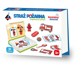 Puzzle 31 magnetyczne obrazki straż pożarna 110752