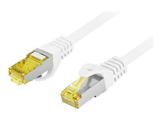 LANBERG Patchcord CAT.6A S/FTP LSZH CU 10m white Fluke Passed