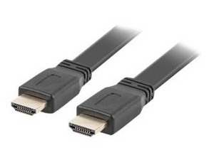 LANBERG CA-HDMI-21CU-0030-BK Lanberg Kabel HDMI M/M V2.0 3M Czarny Płaski