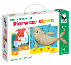 Puzzle Pierwsze słowa Puzzle edukacyjne Kapitan Nauka