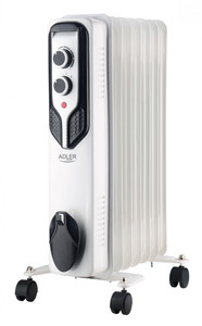 Adler | Oil-Filled Radiator | AD 7815 | Oil Filled Radiator | 1500 W | Number of power levels 3 | White