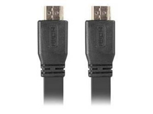 LANBERG CA-HDMI-21CU-0010-BK Lanberg Kabel HDMI M/M V2.0 1M Czarny Płaski