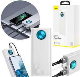 Baseus Amblight power bank 65W 30000mAh Overseas Edition biały (PPLG000102)