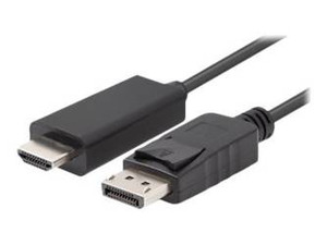 LANBERG Kabel DisplayPort M v1.1->HDMI M 3m czarny