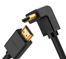 UGREEN HD103 Kabel HDMI - HDMI Kątowy, 4K, 1m (czarny)  10172