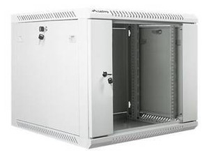 LANBERG WF01-6609-10S Lanberg szafa wisząca rack 19 9U 600x600mm szara (drzwi szklane)