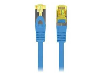 LANBERG Patchcord Cat.6A S/FTP LSZH CU 0.25m blue