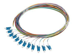 LANBERG Pigtail światłowodowy SM LC/UPC ST A1 12X2m MC