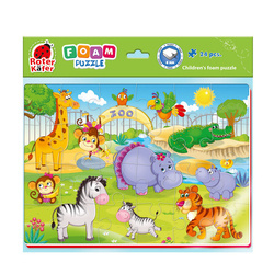 Puzzle A4 piankowe Śmieszne obrazki  ZOO RK6020-06