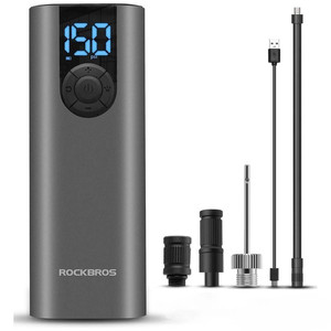 Elektryczna pompka rowerowa Rockbros 42720001001 z wyświetlaczem LED