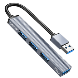 Orico Hub USB 5Gbps 1*USB-A 3.1, 3*USB-A 2.0, alu