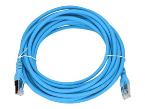 EXTRALINK LAN patchcord kat6A S/FTP 5m 10G ekranowany kabel czysta miedź niebieski