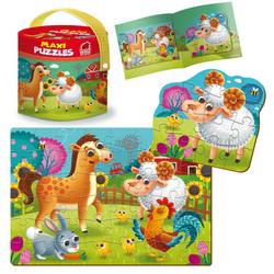 Puzzle 2w1 maxi Farma RK1080-01