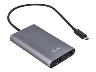 ITEC TB3DUAL4KDP i-tec THUNDERBOLT 3 Dual Display Port video adapter 1x 5K 60Hz lub 2x 4K 60Hz