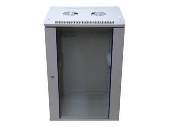 EXTRALINK 18U 600X600 wisząca szafa rack szara