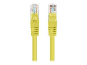 LANBERG Patchcord Cat.5e UTP 1m yellow 10-pack