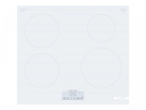Bosch | Hob | PUE612BB1J | Induction | Number of burners/cooking zones 4 | Touch | Timer | White