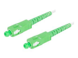 LANBERG fiber optic patchcord SM SC/APC-SC/APC simplex 30m LSZH g657b3 3.0mm white